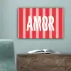 Amor - Strepen - Rood - Roze canvas 2cm klein -sfeer4