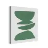 Abstract - Groen - Vormen - Modern aluminium wit klein -3d