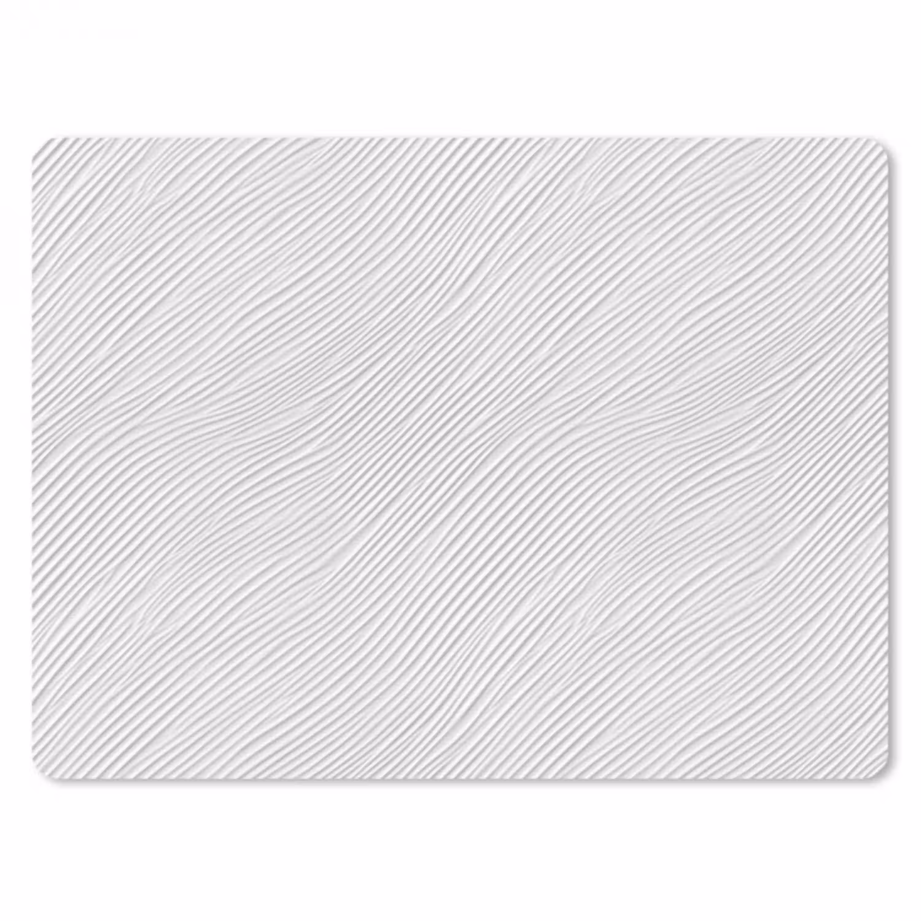 Golven - Ribbels - Wit muismat rubber klein 262 -3d