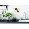 Bladeren - Minimalistisch - Zwart Muursticker klein -keuken