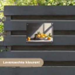 Citroenen - Stilleven - Geel tuinposter los doek klein -sfeer3