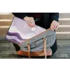 Golven - Heuvels - Abstract - Paars laptophoes neopreen klein -tas