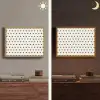 Valentijn - Hart - Wit - Zwart Light Box met batterij (Wandlamp) middel 907 -sfeer3
