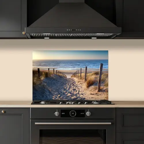 Zand - Strand - Duin - Zee - Zomer keuken achterwand spatscherm klein -sfeer1