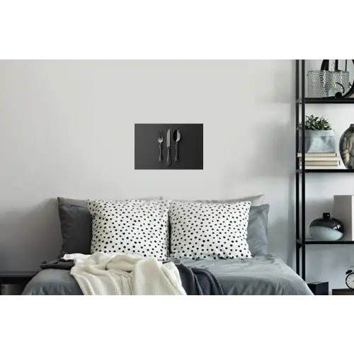 Bestek - Zwart Muursticker klein -slaapkamer