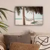 Hangmat - Palmbomen - Strand - Zee canvas 2cm klein -sfeer1