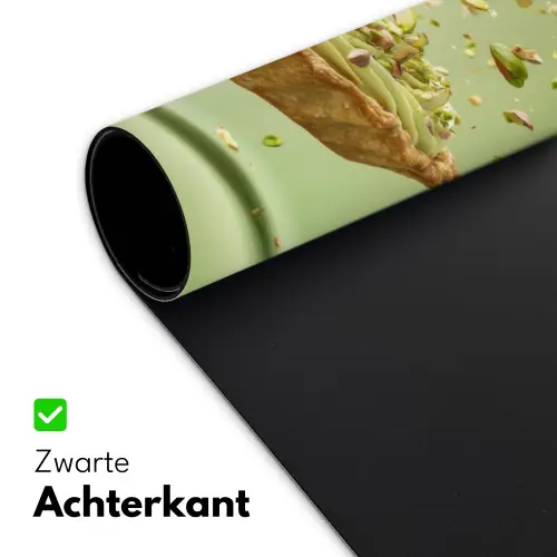 Pistache - Taart - Noten - Eten Muismat XXL klein -sfeer2