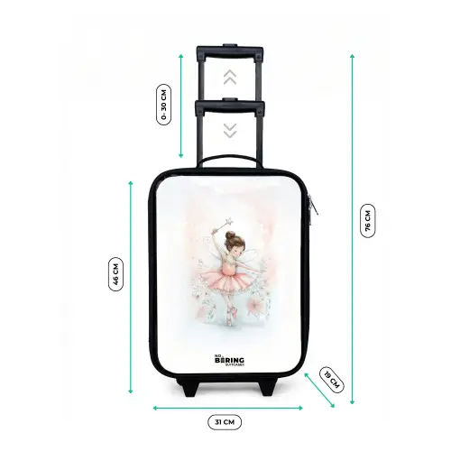 Ballerina - Elf - Fee Kinderkoffer - Zwart klein -productfoto_formaten
