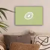 Kiwi - Lijntekening - Minimalistisch - Groen canvas 2cm klein -sfeer1