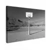 Basketbalpaal - Landschap - Zand - Wit Tuinposter op houten frame 2 cm dik klein -3d