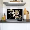 Bloemen - Wit - Goud Inductie beschemer met haakjes klein -sfeer2