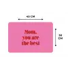 Moeder - Boodschap -Roze Placemat vinyl groot -specs