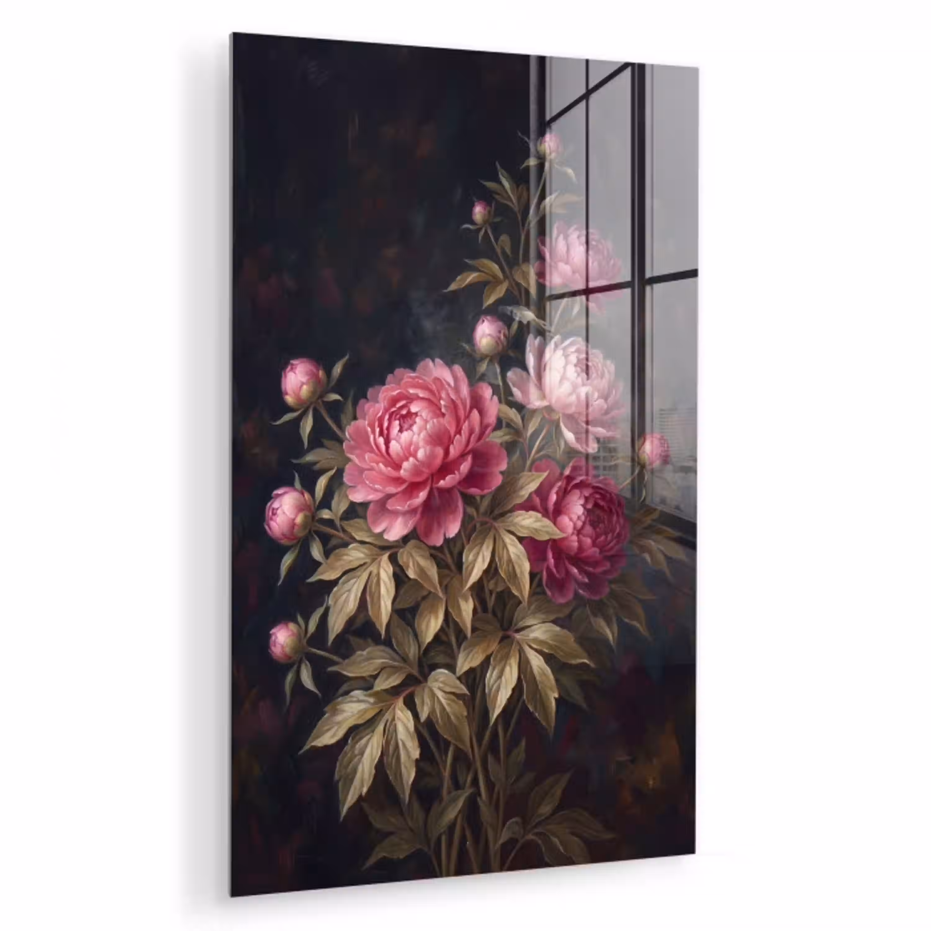 Bloemen - Roze - Klassiek - Natuur plexiglas 5mm klein -zzzproduct_nieuw