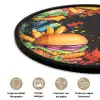 Fastfood - Graffiti - Hamburger - Eten - Modern Fotolijst rond zonder passe partout klein -closeup_NL