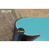 Strand - Blauwe lucht - Geel - Parasol Placemat vinyl groot -closeup
