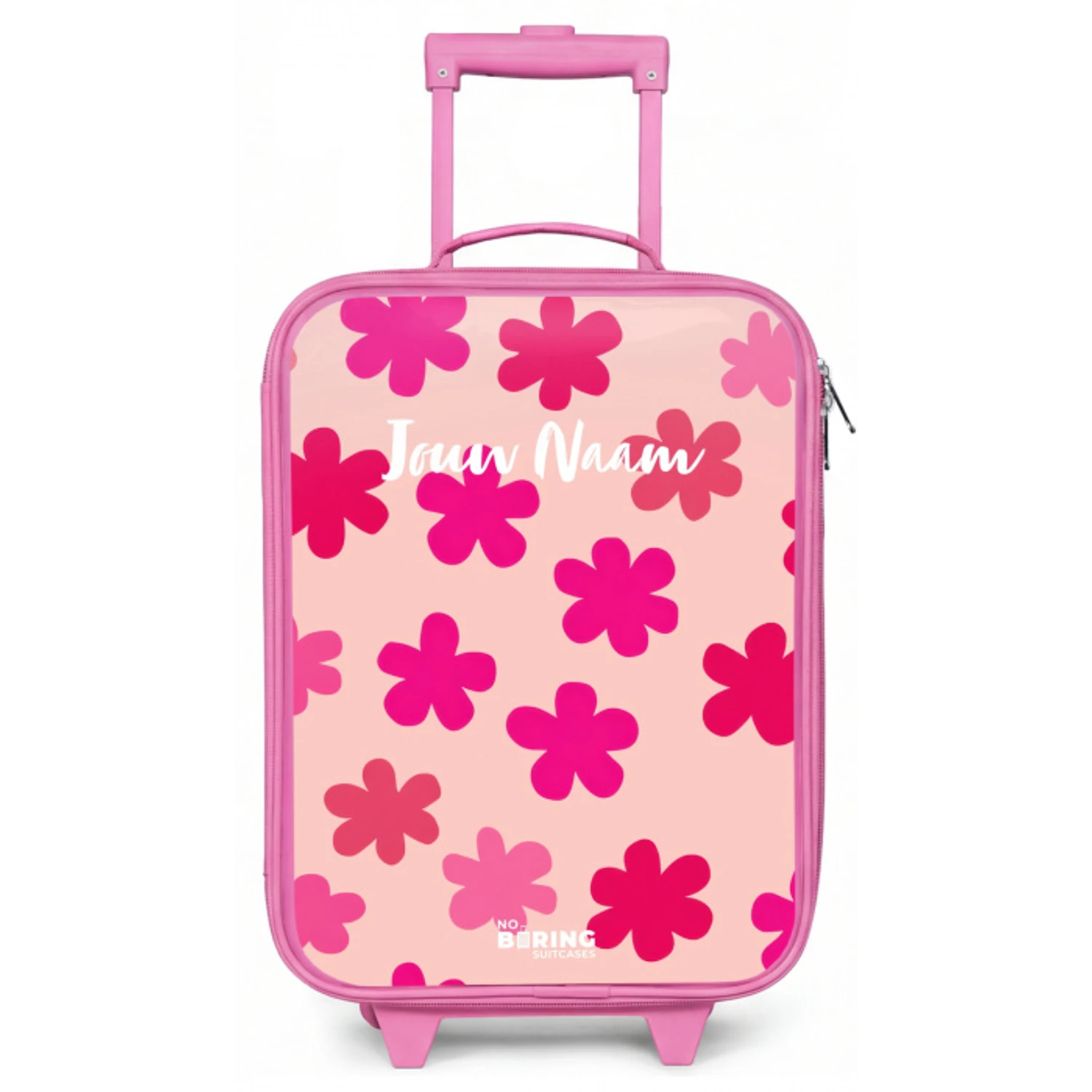 Roze bloemen Kinderkoffer - Roze klein -zz3dotto