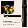 Wereldkaart - Verf - Kleurrijk - Graffiti - Wereld Inductie beschermer vinyl 3mm middel -zzzzzzz-induclip_DE