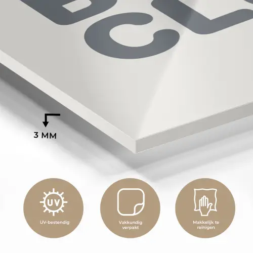 Quote - Grijs - Wit plexiglas 5mm klein -sfeer2