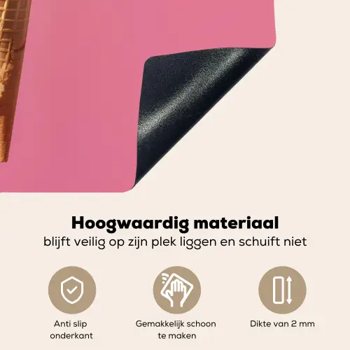 Hoorntje - Schepijs - Roze Inductie beschemer met haakjes klein -ky-onderkant-nl