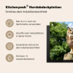 Uil - Boomstronk - Bos - Lucht Inductie beschermer vinyl 3mm middel -zzzzzzusp-haakje_DE