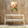 Tulpen - Sprookjesachtig - Kleurrijk Tuinposter op houten frame 2 cm dik klein -sfeer4
