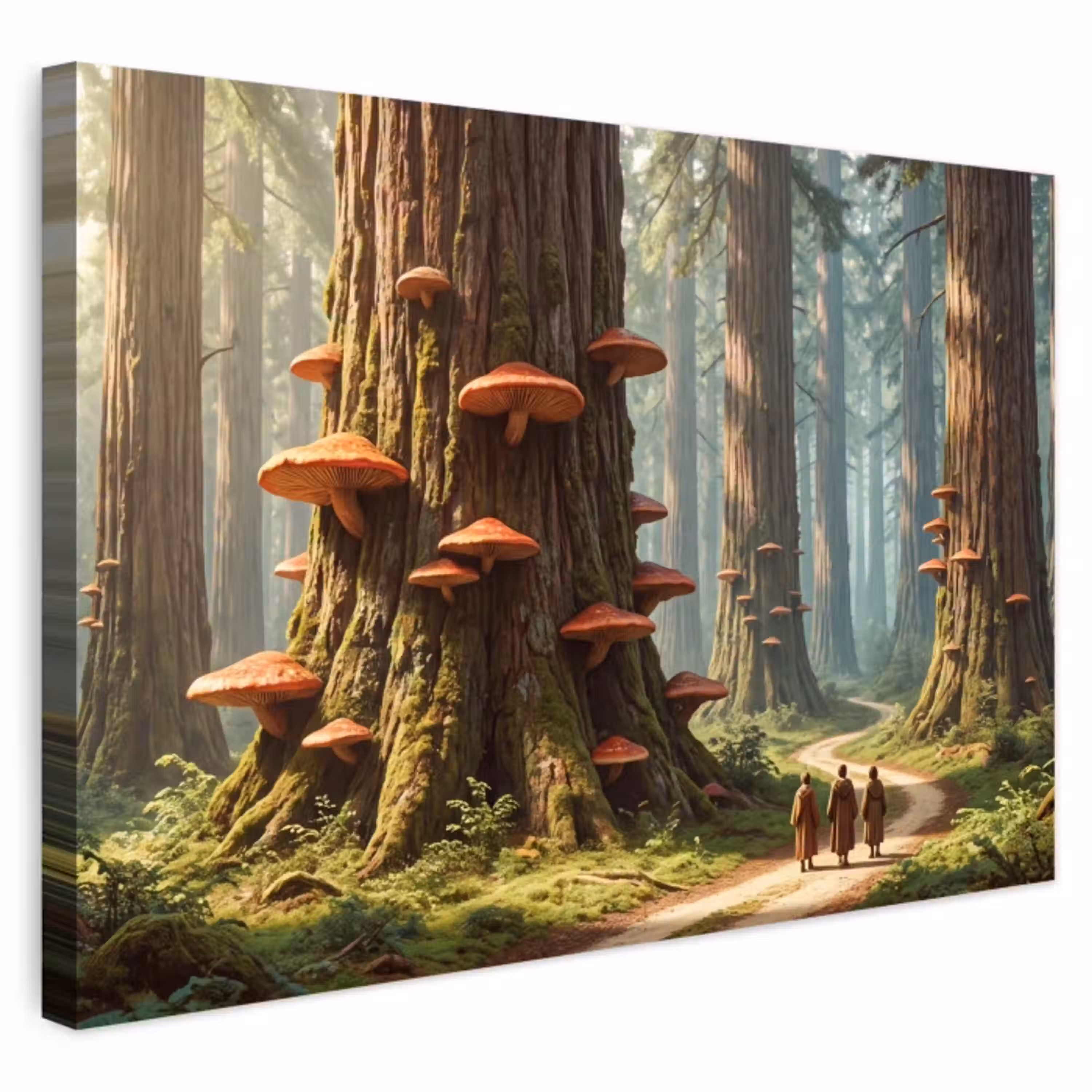 Bos - Bomen - Natuur Tuinposter op houten frame 2 cm dik klein -3d