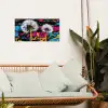 Street Art - Kleurrijk - Muur tuinposter los doek klein -sfeer7