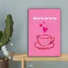 Thee - Roze - Valentijn - Tekst canvas 2cm klein -sfeer4