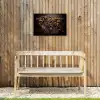 Wereldkaart - Gegrild vlees Tuinposter op houten frame 2 cm dik klein -sfeer4