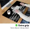 Paard - Hout - Schaalbord - Zwart Muismat XXL klein -sfeer3