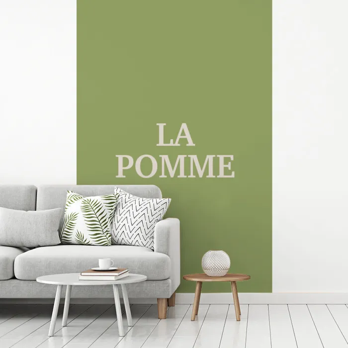 Appel - Groen - Minimalistisch fotobehang vinyl groot -woonkamer