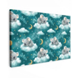 Koala's - Betoverend - Blauw canvas 2cm klein 34 -z3d