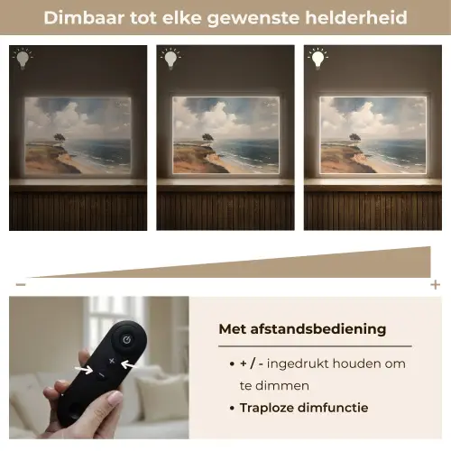 Klif - Zee - Boom Light Box met batterij (Wandlamp) middel -USP_dimbaarNL