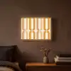 U-vorm - Retro - Oranje Light Box met batterij (Wandlamp) middel 907 -sfeer4