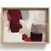 Abstract - Kleurbakken - Rood Dienblad Rechthoek middel -z3d_shopping
