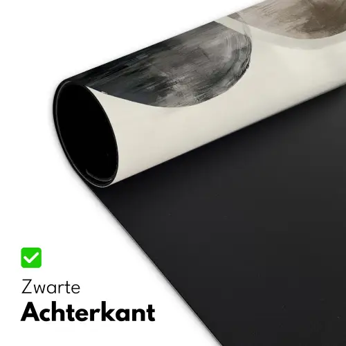Cirkels - Vorm - Beige - Abstract Muismat XXL klein -sfeer2