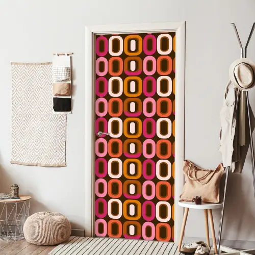 Modern - Retro - Kleurrijk deurposter klein 289 -sfeer6