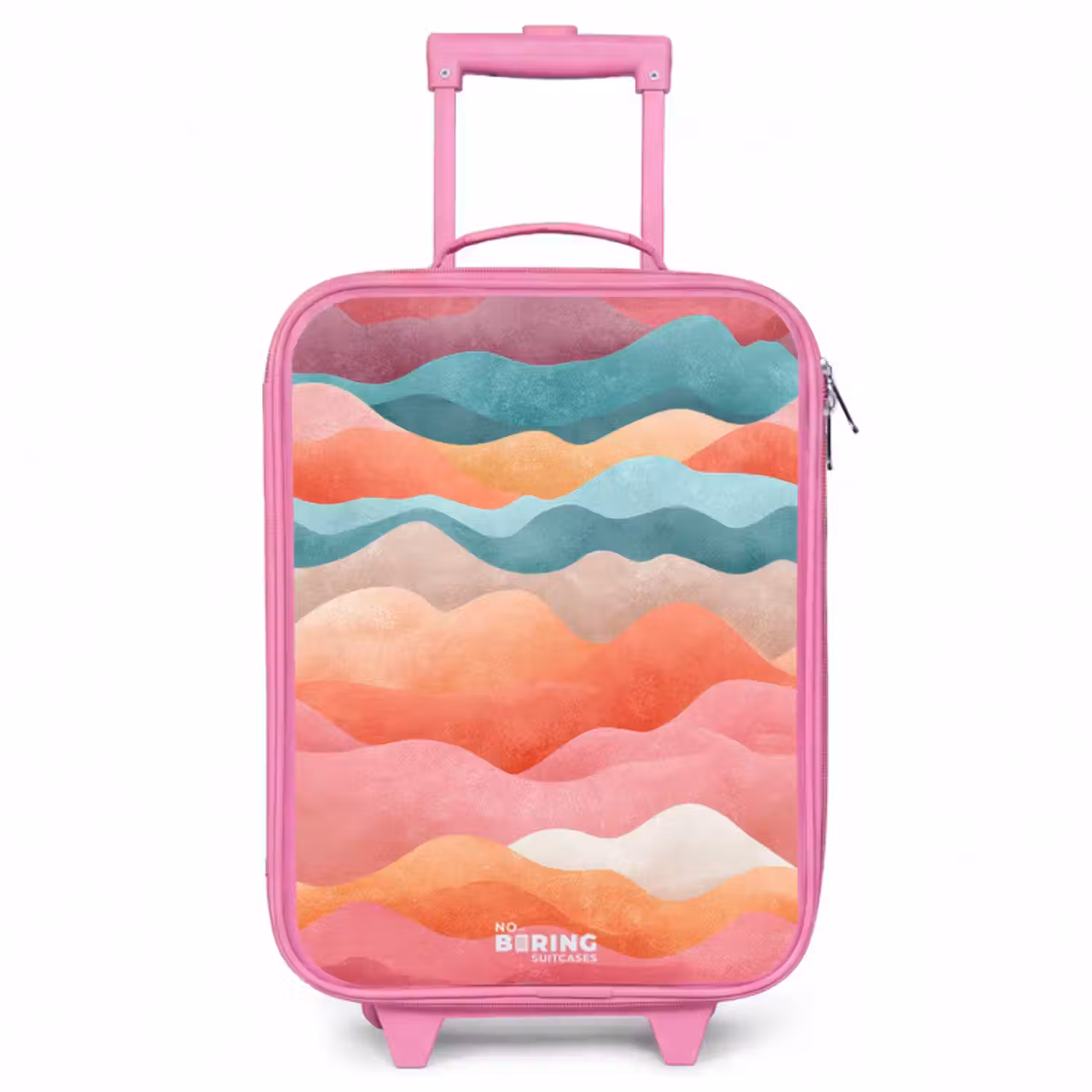 Kinderkoffer - Roze - Abstracte golven
