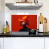 Oranje - Hoed - Vrouw Inductie beschemer met haakjes klein -sfeer2