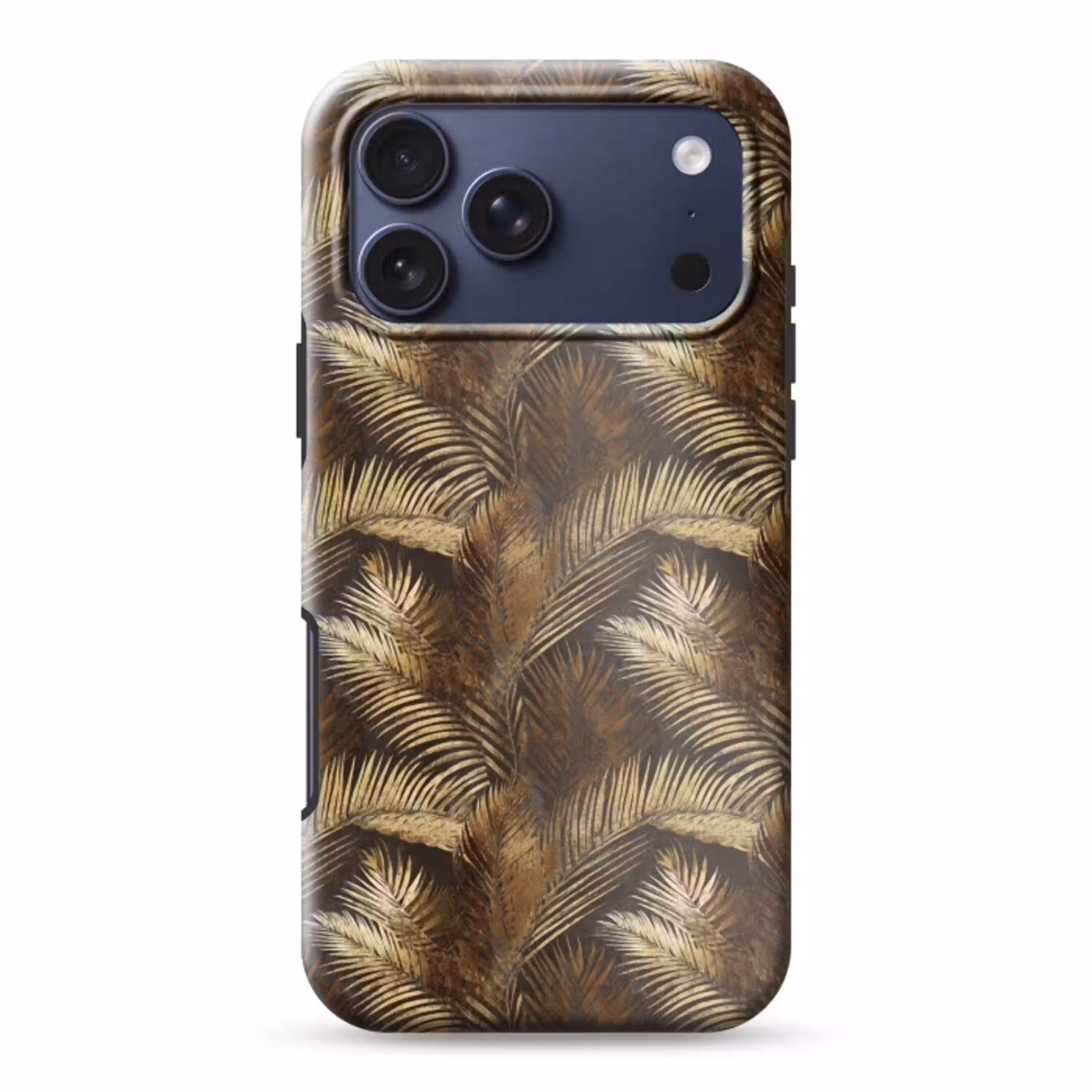Tropisch - Bladeren - Goud Toughcase MagSafe Apple iPhone 17 Pro Max klein 1019 -3d