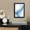 Spash - Water - Blauw fotolijst zwart zonder passe partout klein -sfeer1