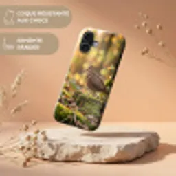 Houtsnip - Bos - Bladeren - Herfst - Gecamoufleerd Toughcase MagSafe Apple iPhone 17 klein -USP_RandenV_FR