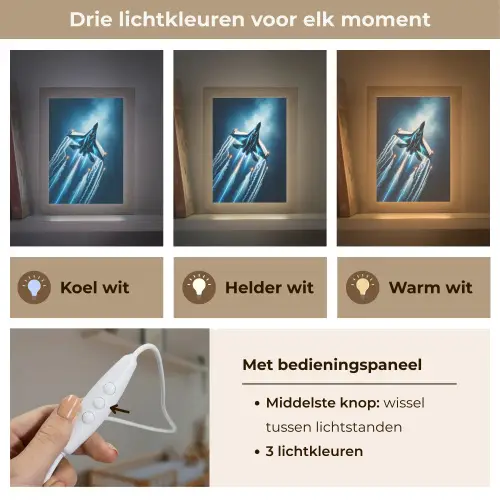 Straaljager - Blauw - Jongens Light Box met kabel klein -USP_lichtkleurNL