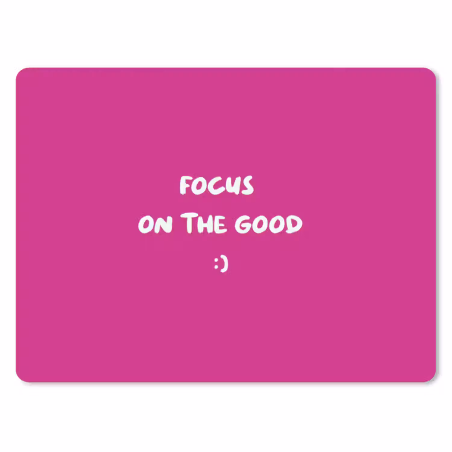 Muismat - Focus - Smiley - Roze