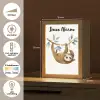 Luiaard - Dier - Jungle dieren Light Box met kabel (Kinderlampje) klein -USP_NL