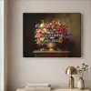 Kleur - Bloemen - Vintage - Bloemenvaas Textielframe - compleet frame klein -sfeer2