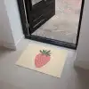 Aardbei - Minimalistisch - Rood - Fruit Deurmat klein -sfeer5