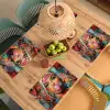 Vrouw - Kauwgom - Graffiti - Love Placemat vinyl groot -zzsfeer5_Kitchenyeah-website