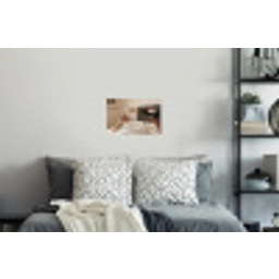 Champagne - Bed - Bubbels Muursticker klein -slaapkamer