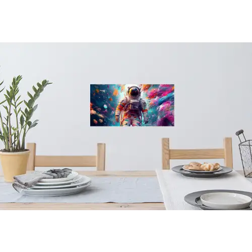 Neon - Meteoriet - Neon - Astronaut Muursticker klein -eettafel